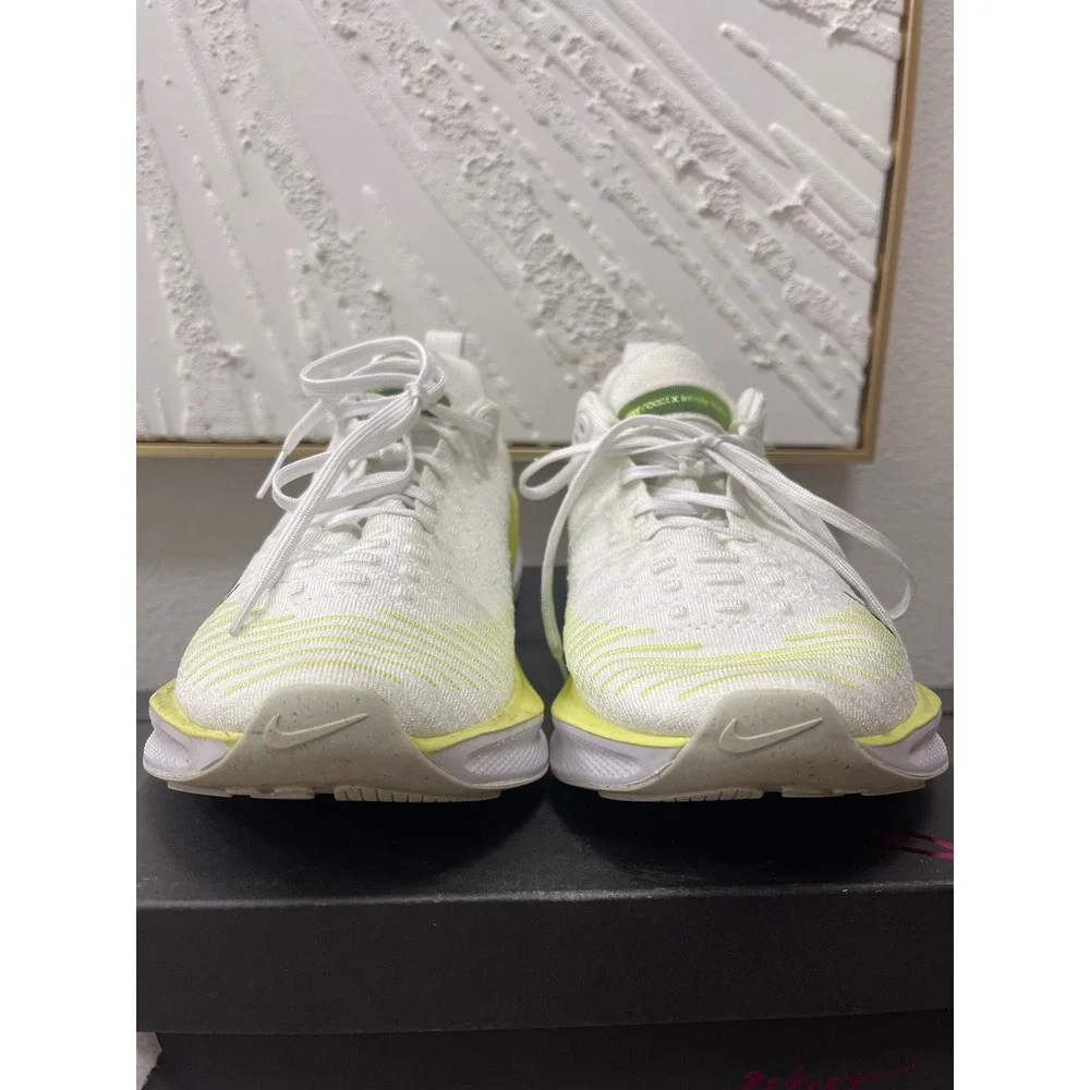 Nike ReactX Infinity Run 4 Mens White Volt Yellow Running Shoes DR2665-101 (10)